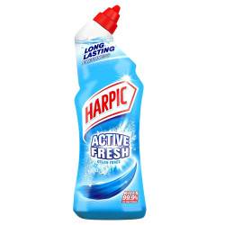 Solutie pentru toaleta Harpic Gel Active Fresh, marin, 750 ml