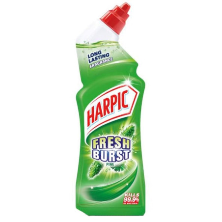 Solutie pentru toaleta Harpic Gel Fresh Burst, pin, 750 ml