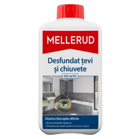 Solutie tip gel, pentru desfundat tevi, Mellerud, 1 L
