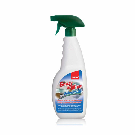 Solutie universala pentru baie si bucatarie Sano Spray & Wipe trigger 750 ml