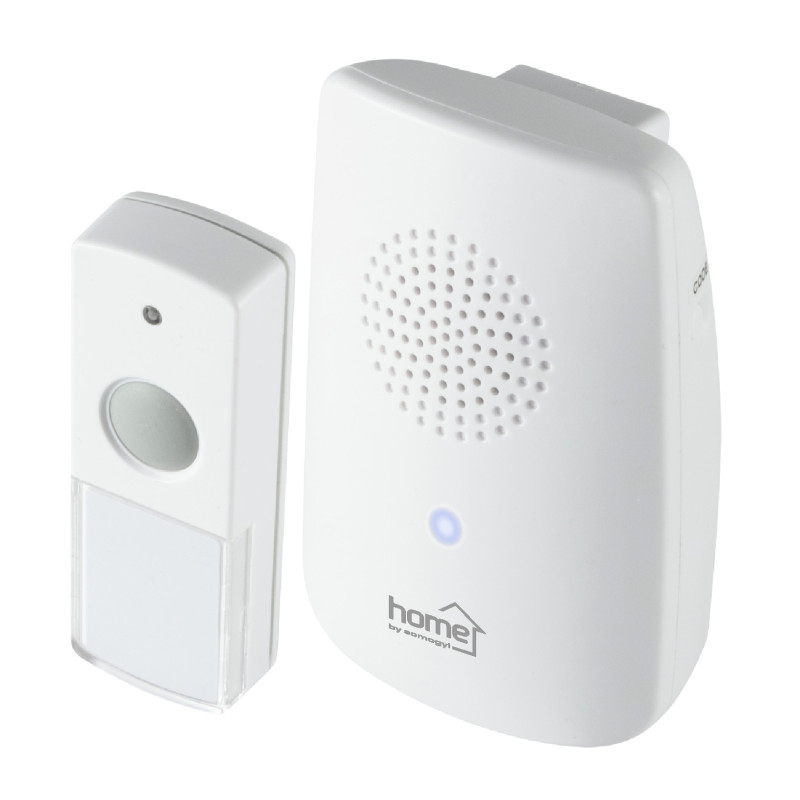 Sonerie fara fir Home DB 1001DC, LED, 8 melodii, 100 m, alba