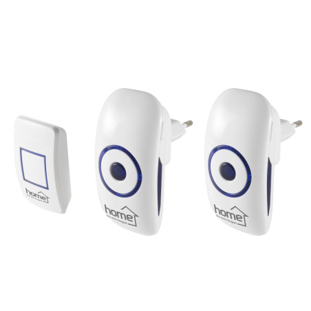 Sonerie fara fir Home DBS 1501AC, 36 melodii, 150 m, set 2 sonerii cu alimentare 230V + buton