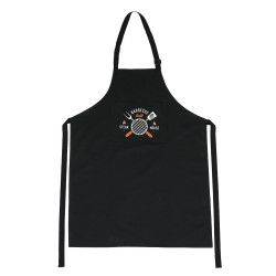 Sort bucatarie Barbecue, bumbac + poliester, negru, 65 x 82 cm