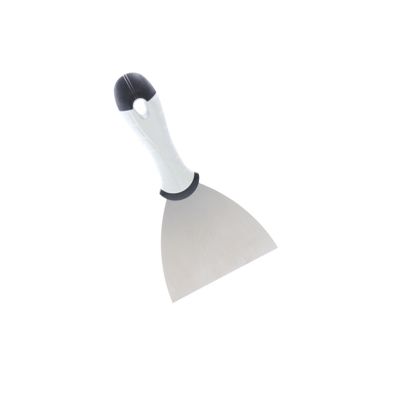 Spaclu inox Holzer 580, 12 cm, cu maner de cauciuc