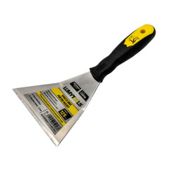 Spaclu inox Lumytools LT05958, 12.5 cm, cu maner din PVC si cauciuc