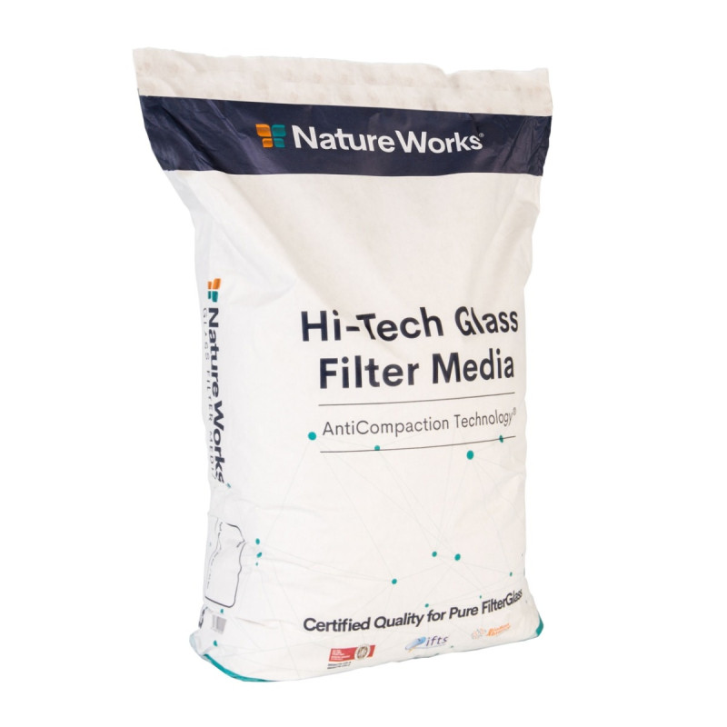 Spartura din sticla, pentru filtrarea apei din piscina, Nature Works Hi-Tech, 20 kg