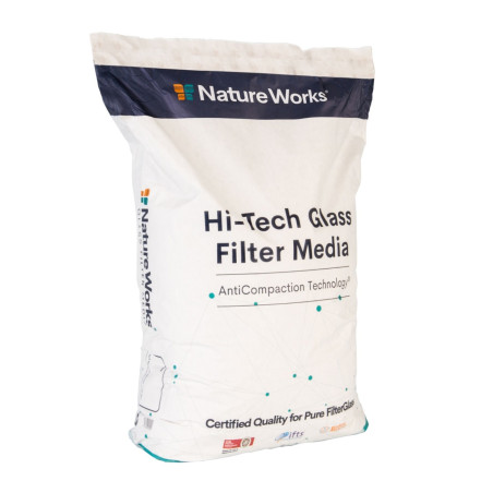 Spartura din sticla, pentru filtrarea apei din piscina, Nature Works Hi-Tech, 20 kg