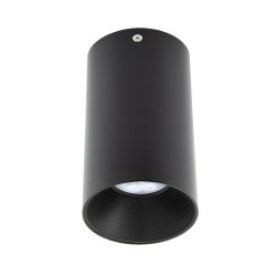 Spot aparent Xnitro NR01, 1 x GU10, rotund, negru cu finisaj sablat + negru mat