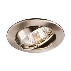 Spot incastrat ELC 229B 70081, GU10, orientabil, nichel mat
