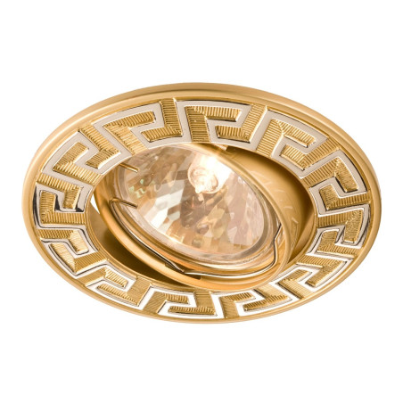 Spot incastrat ELC 329 70098, GU10, orientabil, argint / perla aur