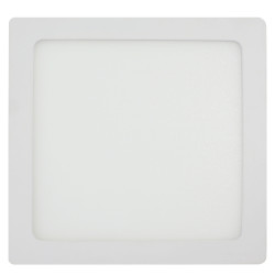 Spot LED aparent Hepol, 12W, 800lm, patrat 17 cm, lumina neutra 4000 K, IP40, alb
