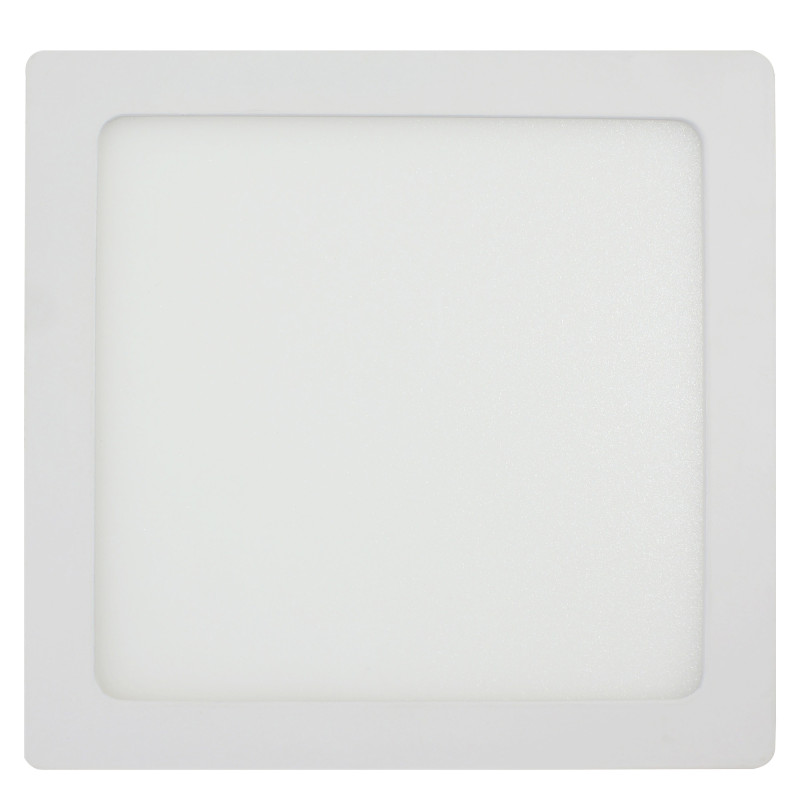 Spot LED aparent Hepol, 15W, 1125lm, patrat 22.5 cm, lumina neutra 4000 K, IP40, alb