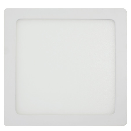 Spot LED aparent Hepol, 15W, 1125lm, patrat 22.5 cm, lumina neutra 4000 K, IP40, alb