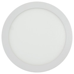 Spot LED aparent Hepol, 24W, 1900lm, rotund, D 30 cm, lumina neutra 4000 K, IP40, alb