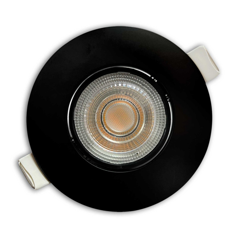 Spot LED incastrat Beam KL171001, 4.9W, lumina neutra, orientabil, negru
