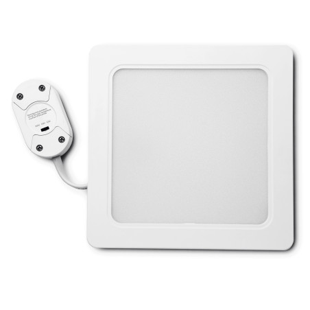 Spot LED incastrat Hepol, 18W, lumina calda / neutra / rece, alb, patrat, 170 x 170 mm
