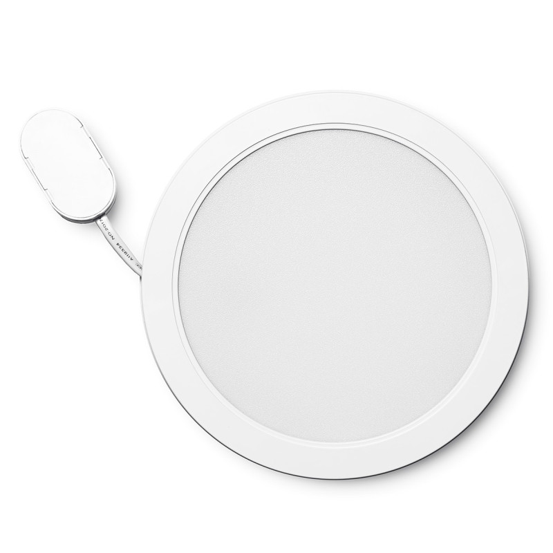 Spot LED incastrat Hepol, 24W, lumina calda / neutra / rece, alb, rotund, D225 mm