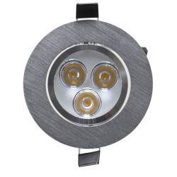 Spot LED incastrat MT 115 70317, 3W, lumina neutra, orientabil, aluminiu