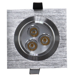 Spot LED incastrat MT 116 70319, 3W, lumina neutra, orientabil, aluminiu