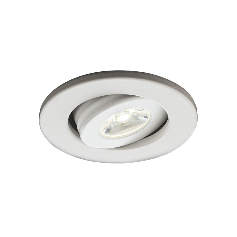 Spot LED incastrat MT 119 70324, 1W, lumina neutra, orientabil, alb mat