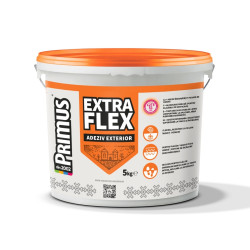 Adeziv flexibil pentru gresie si faianta Primus ExtraFlex, exterior, gri, 5 kg