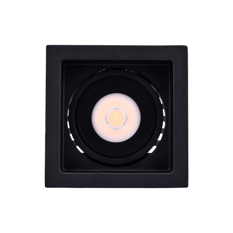 Spot LED incastrat MT 148 70416, 12W, lumina neutra, orientabil, negru mat