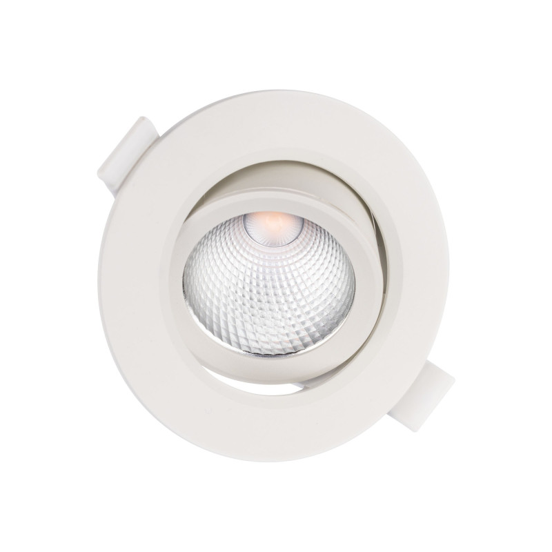 Spot LED incastrat PT 08 70421, 6.5W, lumina rece, orientabil, alb mat