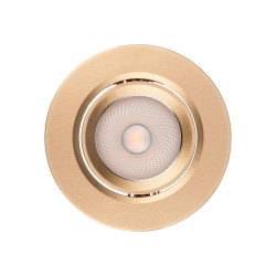 Spot LED incastrat PT 08 70423, 6.5W, lumina neutra, orientabil, auriu mat