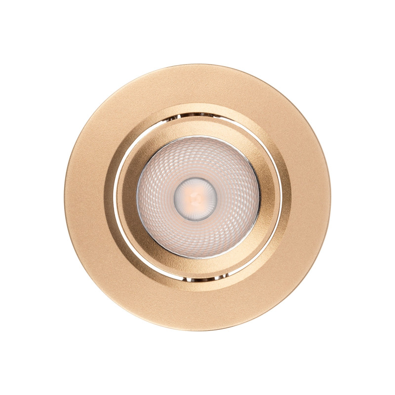 Spot LED incastrat PT 08 70423, 6.5W, lumina neutra, orientabil, auriu mat