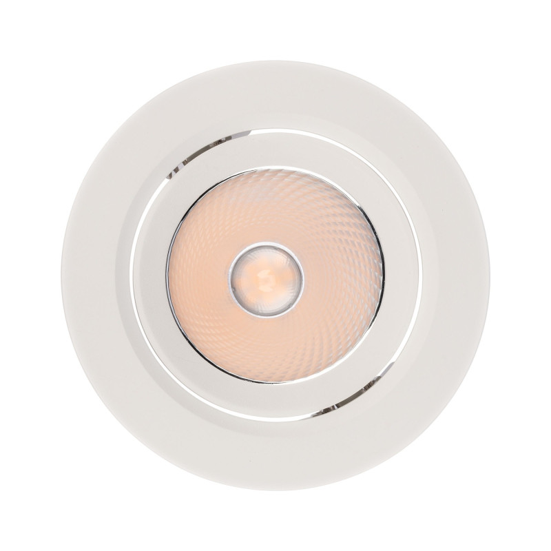 Spot LED incastrat PT 08 70427, 10W, lumina neutra, orientabil, alb mat