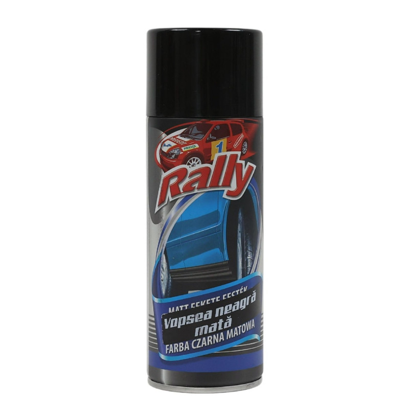 Spray auto cu vopsea, negru mat, Rally, 400 ml Spray auto cu vopsea, negru mat, Rally, 400 ml