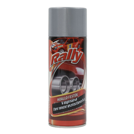 Spray auto cu vopsea, termorezistent, argintiu, Rally, 400 ml