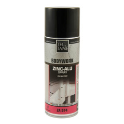 Spray cu zinc-aluminiu, Tectane Bodywork, argintiu efect metalizat, interior / exterior, 400 ml