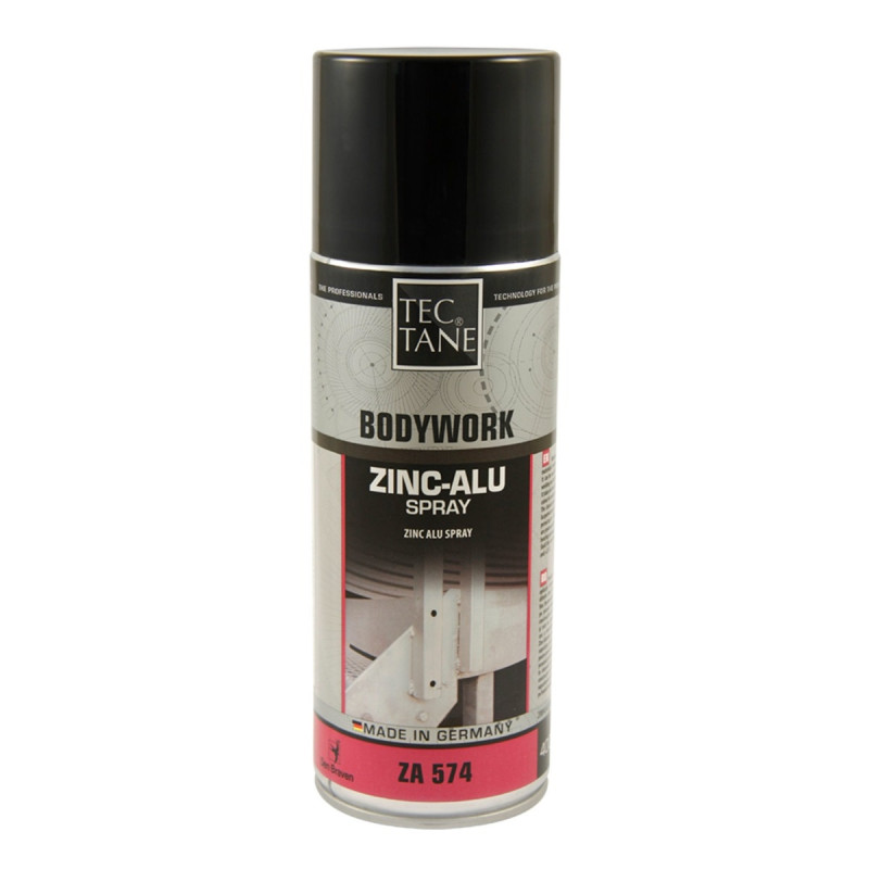 Spray cu zinc-aluminiu, Tectane Bodywork, argintiu efect metalizat, interior / exterior, 400 ml