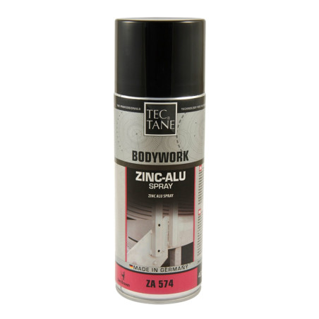 Spray cu zinc-aluminiu, Tectane Bodywork, argintiu efect metalizat, interior / exterior, 400 ml