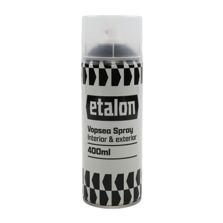 Spray vopsea antirugina, Etalon, negru RAL 9005, interior / exterior, 400 ml