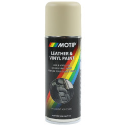 Spray vopsea auto, pentru intretinerea tapiteriei din piele, Motip, bej, 200 ml