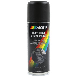 Spray vopsea auto, pentru intretinerea tapiteriei din piele, Motip, negru, 200 ml