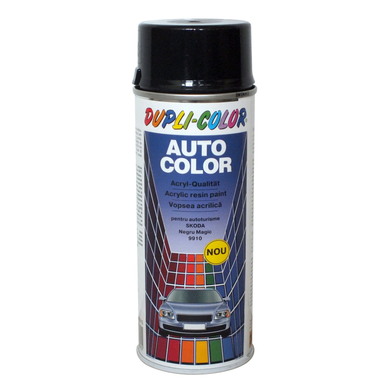 Spray vopsea auto Skoda, Dupli-Color, negru magic metalizat, 350 ml Spray vopsea auto Skoda, Dupli-Color, negru magic metalizat, 350 ml