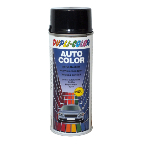 Spray vopsea auto Skoda, Dupli-Color, negru magic metalizat, 350 ml