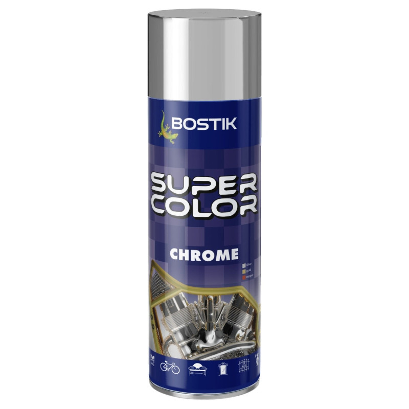 Spray vopsea Den Braven Super Color Chrome, auriu, interior / exterior, 400 ml