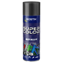 Spray vopsea, Den Braven Super Color Metallic, negru, interior / exterior, 400 ml