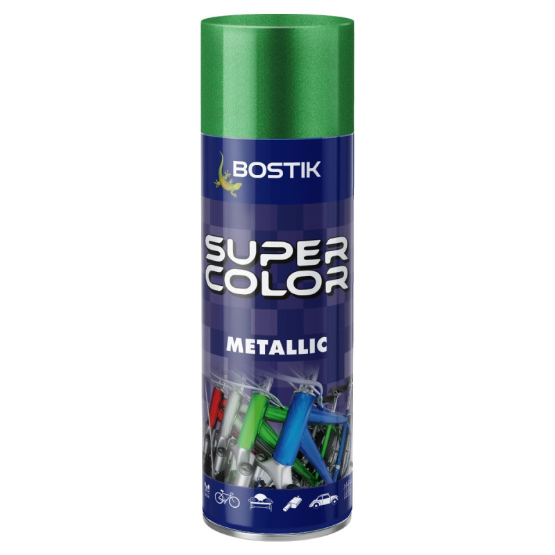 Spray vopsea, Den Braven Super Color Metallic, verde, interior / exterior, 400 ml