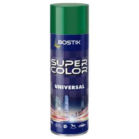 Spray vopsea, Den Braven Super Color Universal, verde smarald RAL 6001, interior / exterior, 400 ml