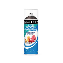Spray vopsea lemn / metal, Oskar Diamond Gloss, maro ciocolatiu, interior / exterior, 400 ml