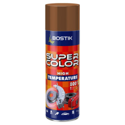 Spray vopsea rezistent la temperaturi ridicate, Den Braven Super Color High Temperature, maro, interior / exterior, 400 ml