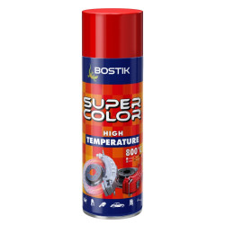 Spray vopsea rezistent la temperaturi ridicate, Den Braven Super Color High Temperature, rosu, interior / exterior, 400 ml