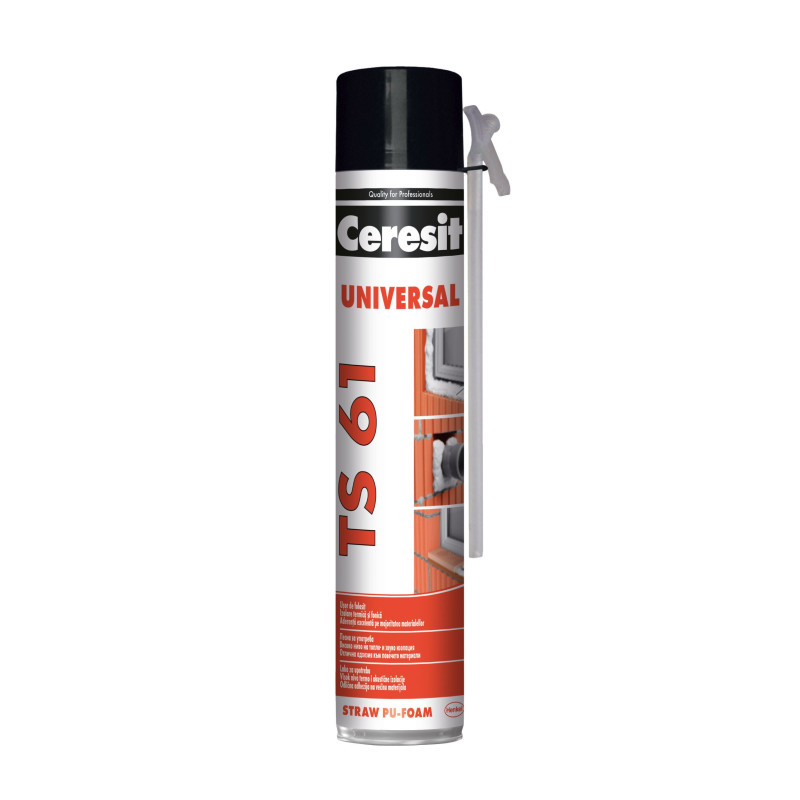 Spuma poliuretanica pentru montaj, cu aplicare manuala, Ceresit TS 61, 300 ml Spuma poliuretanica pentru montaj, cu aplicare manuala, Ceresit TS 61, 300 ml