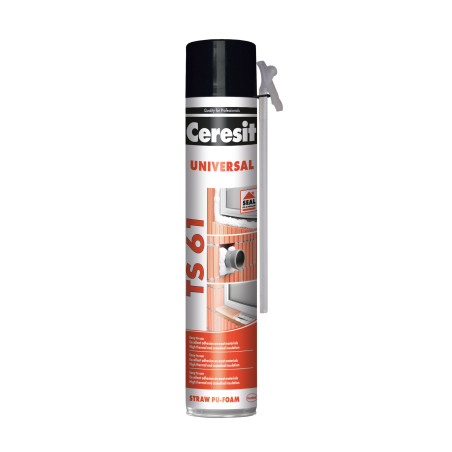 Spuma poliuretanica pentru montaj, cu aplicare manuala, Ceresit TS 61, 750 ml