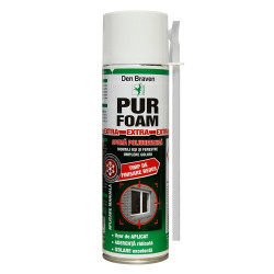 Spuma poliuretanica pentru montaj, cu aplicare manuala, Den Braven PU Foam Extra, 500 ml